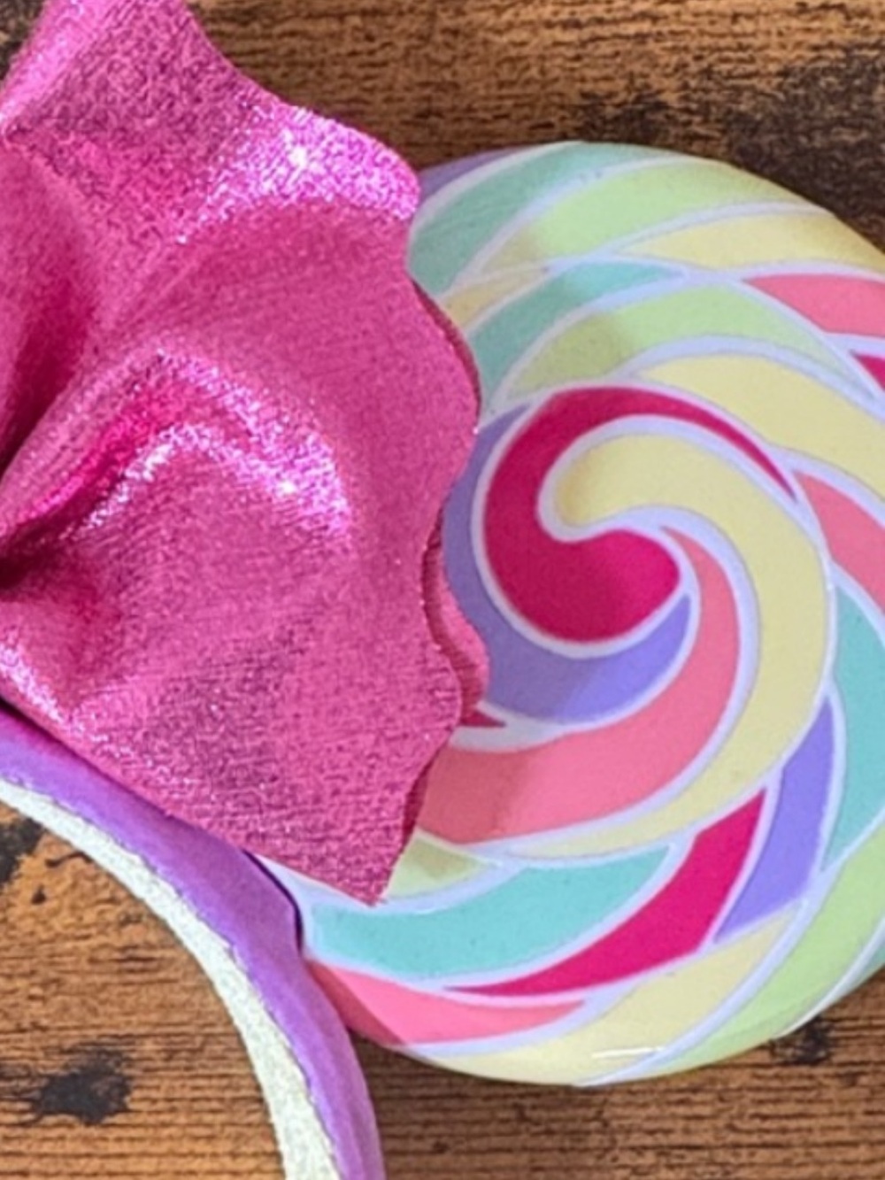 Disney Parks Minnie Mouse Lollipop Ear Headband - Picture 2 of 3
